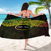 Personalised Nukuoro Atoll Sarong Polynesian Tattoo Curves Reggae Version LT14 - Polynesian Pride