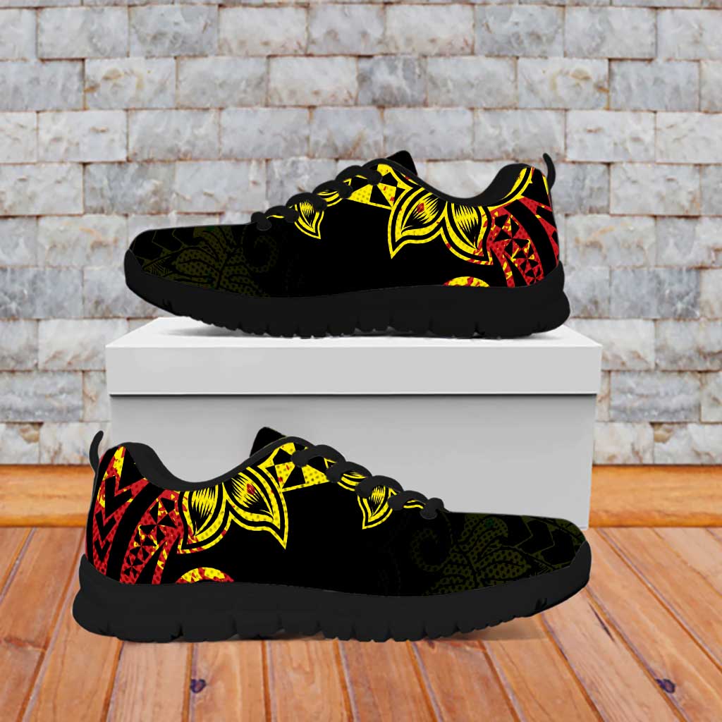 Nukuoro Atoll Sneakers Polynesian Tattoo Curves Reggae Version LT14 - Polynesian Pride