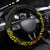 Nukuoro Atoll Steering Wheel Cover Polynesian Tattoo Curves Reggae Version