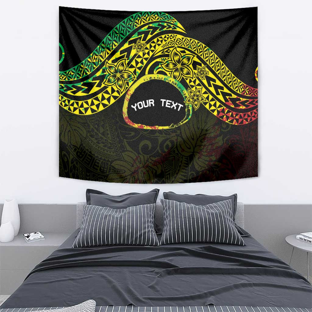Personalised Nukuoro Atoll Tapestry Polynesian Tattoo Curves Reggae Version LT14 - Polynesian Pride