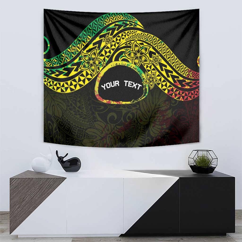 Personalised Nukuoro Atoll Tapestry Polynesian Tattoo Curves Reggae Version LT14 - Polynesian Pride