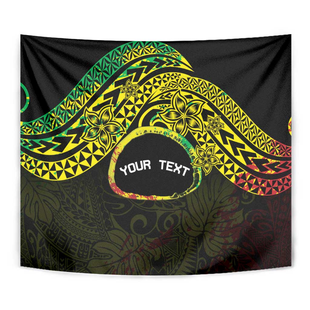 Personalised Nukuoro Atoll Tapestry Polynesian Tattoo Curves Reggae Version LT14 - Polynesian Pride