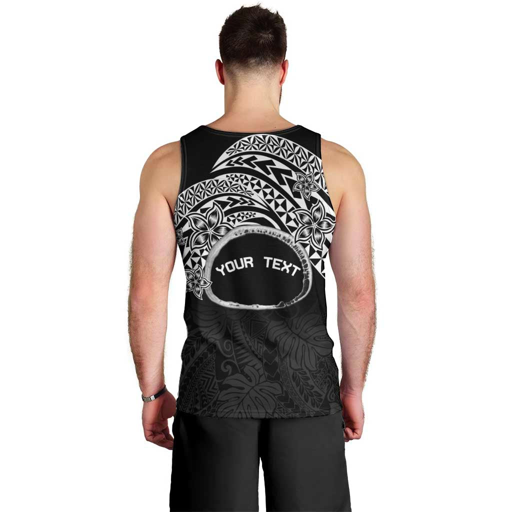 Personalised Pohnpei Nukuoro Micronesia Men Tank Top Polynesian Tattoo Curves Black Version LT14 - Polynesian Pride
