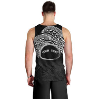 Personalised Pohnpei Nukuoro Micronesia Men Tank Top Polynesian Tattoo Curves Black Version LT14 - Polynesian Pride