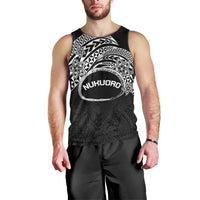 Personalised Pohnpei Nukuoro Micronesia Men Tank Top Polynesian Tattoo Curves Black Version LT14 - Polynesian Pride