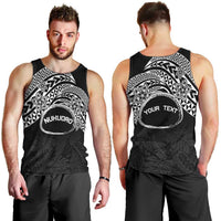 Personalised Pohnpei Nukuoro Micronesia Men Tank Top Polynesian Tattoo Curves Black Version LT14 - Polynesian Pride