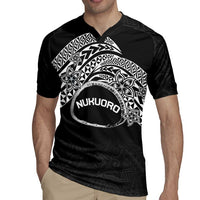 Personalised Pohnpei Nukuoro Micronesia Rugby Jersey Polynesian Tattoo Curves Black Version LT14 - Polynesian Pride