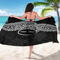 Personalised Pohnpei Nukuoro Micronesia Sarong Polynesian Tattoo Curves Black Version LT14 - Polynesian Pride