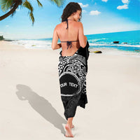 Personalised Pohnpei Nukuoro Micronesia Sarong Polynesian Tattoo Curves Black Version LT14 - Polynesian Pride