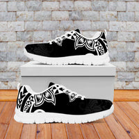 Pohnpei Nukuoro Micronesia Sneakers Polynesian Tattoo Curves Black Version LT14 - Polynesian Pride