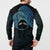 Personalised Pohnpei Nukuoro Micronesia Button Sweatshirt Polynesian Tattoo Curves Blue Version