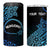 Personalised Pohnpei Nukuoro Micronesia 4 in 1 Can Cooler Tumbler Polynesian Tattoo Curves Blue Version