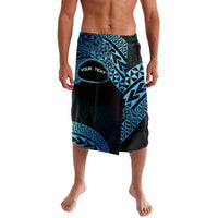 Personalised Pohnpei Nukuoro Micronesia Lavalava Polynesian Tattoo Curves Blue Version LT14 Blue - Polynesian Pride