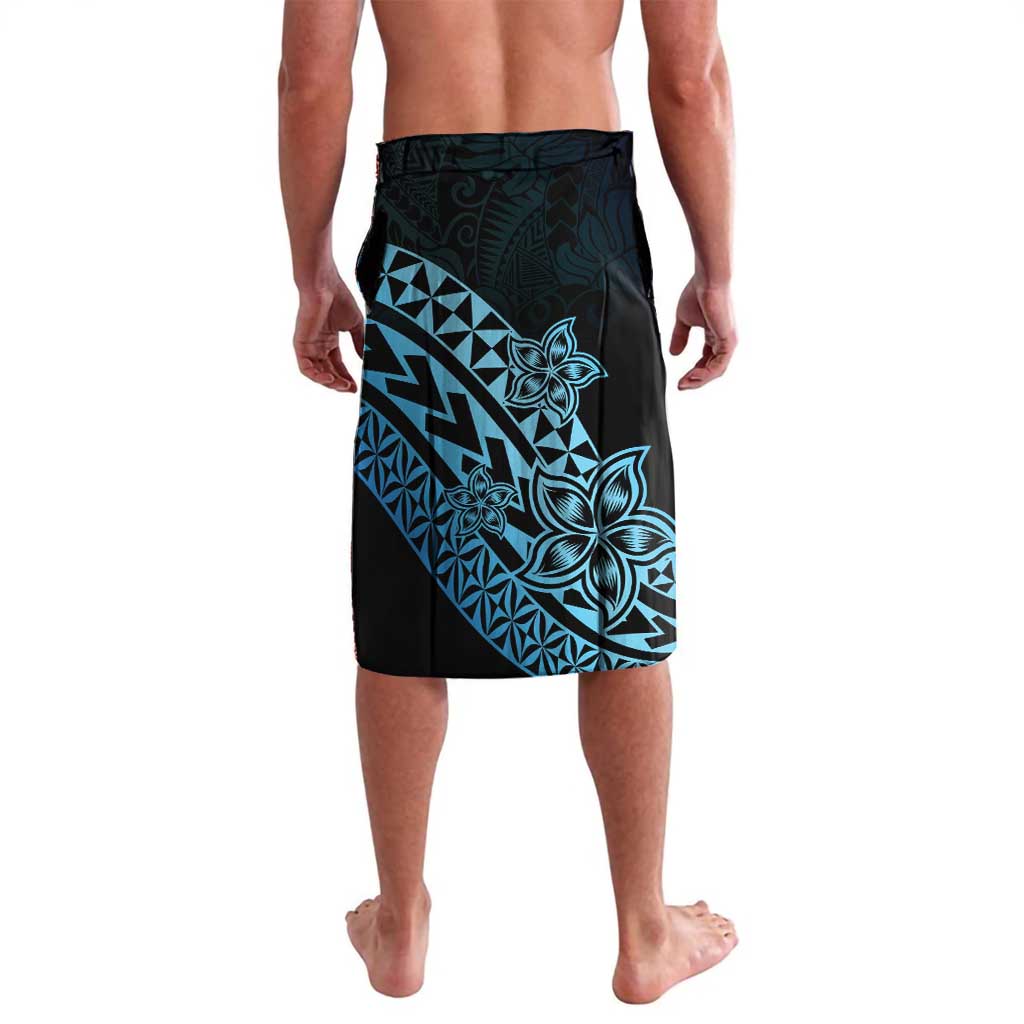 Personalised Pohnpei Nukuoro Micronesia Lavalava Polynesian Tattoo Curves Blue Version LT14 - Polynesian Pride