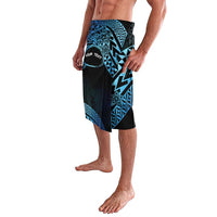 Personalised Pohnpei Nukuoro Micronesia Lavalava Polynesian Tattoo Curves Blue Version LT14 - Polynesian Pride