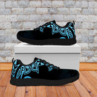 Pohnpei Nukuoro Micronesia Sneakers Polynesian Tattoo Curves Blue Version LT14 - Polynesian Pride