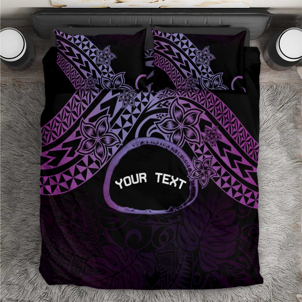 Personalised Pohnpei Nukuoro Micronesia Bedding Set Polynesian Tattoo Curves Purple Version LT14 Purple - Polynesian Pride