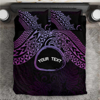 Personalised Pohnpei Nukuoro Micronesia Bedding Set Polynesian Tattoo Curves Purple Version LT14 Purple - Polynesian Pride
