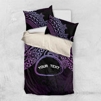 Personalised Pohnpei Nukuoro Micronesia Bedding Set Polynesian Tattoo Curves Purple Version LT14 US Twin 172cm x 218cm Purple - Polynesian Pride