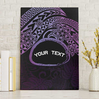 Personalised Pohnpei Nukuoro Micronesia Canvas Wall Art Polynesian Tattoo Curves Purple Version LT14 Without Frame Purple - Polynesian Pride