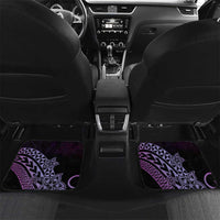 Personalised Pohnpei Nukuoro Micronesia Car Mats Polynesian Tattoo Curves Purple Version LT14 Set 2pcs - Back Purple - Polynesian Pride
