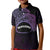 Personalised Pohnpei Nukuoro Micronesia Kid Polo Shirt Polynesian Tattoo Curves Purple Version