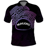 Personalised Pohnpei Nukuoro Micronesia Polo Shirt Polynesian Tattoo Curves Purple Version LT14 Purple - Polynesian Pride