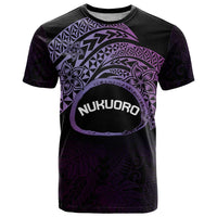 Personalised Pohnpei Nukuoro Micronesia T Shirt Polynesian Tattoo Curves Purple Version LT14 Purple - Polynesian Pride