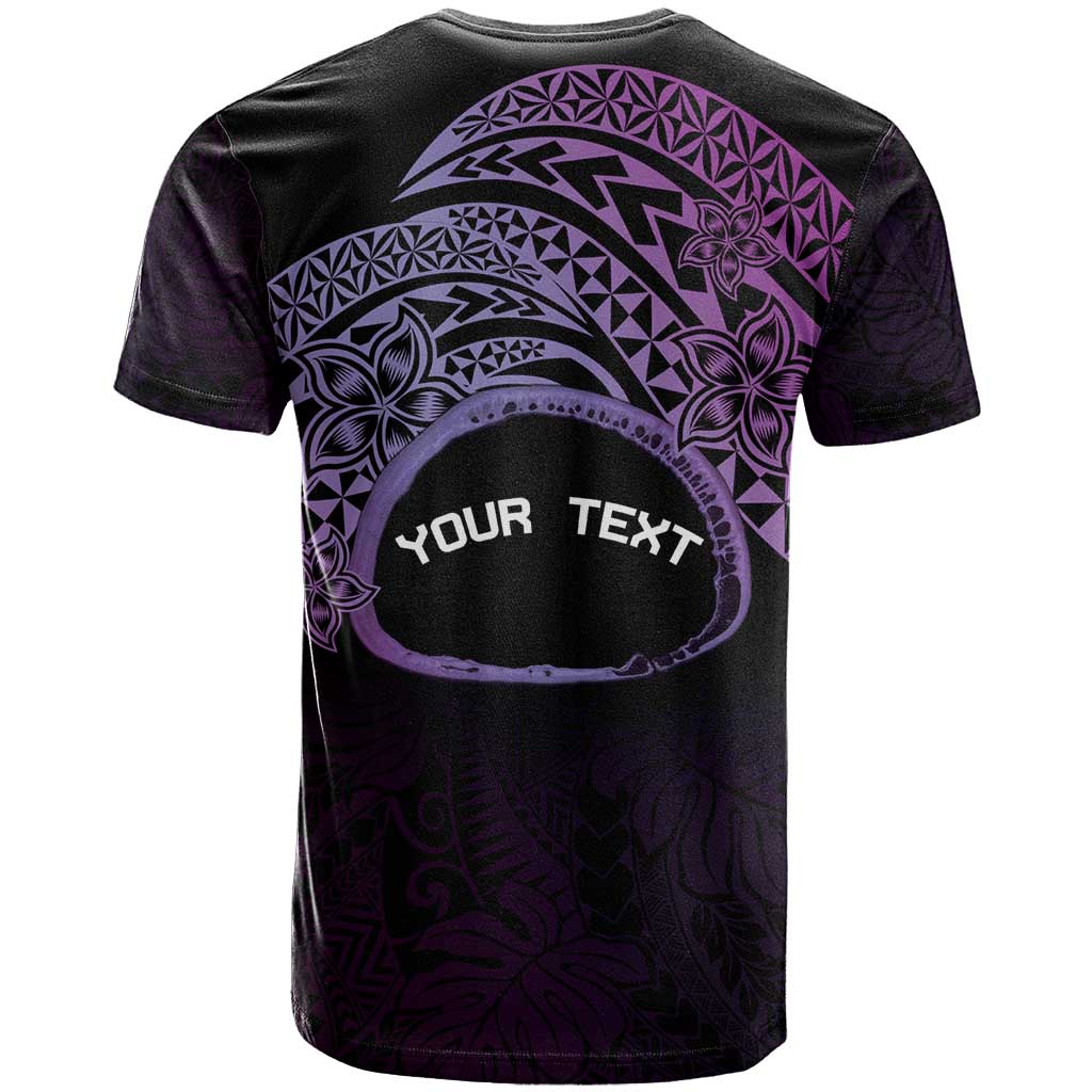 Personalised Pohnpei Nukuoro Micronesia T Shirt Polynesian Tattoo Curves Purple Version LT14 - Polynesian Pride