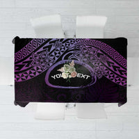 Personalised Pohnpei Nukuoro Micronesia Tablecloth Polynesian Tattoo Curves Purple Version LT14 Purple - Polynesian Pride