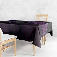 Personalised Pohnpei Nukuoro Micronesia Tablecloth Polynesian Tattoo Curves Purple Version LT14 - Polynesian Pride
