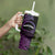 Personalised Pohnpei Nukuoro Micronesia Tumbler With Handle Polynesian Tattoo Curves Purple Version