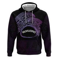 Personalised Pohnpei Nukuoro Micronesia Zip Hoodie Polynesian Tattoo Curves Purple Version LT14 Pullover Hoodie Purple - Polynesian Pride