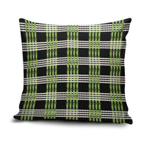 Aloha Hawaii Pakalana Pikake Lei Pillow Cover Palaka Inspired Hawaiian-plaid Black LT14 Black - Polynesian Pride