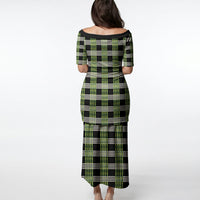 Aloha Hawaii Pakalana Pikake Lei Puletasi Palaka Inspired Hawaiian-plaid Black LT14 - Polynesian Pride