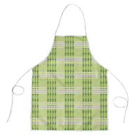 Aloha Hawaii Pakalana Pikake Lei Apron Palaka Inspired Hawaiian-plaid Pastel Green LT14 Green - Polynesian Pride