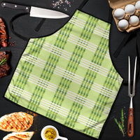 Aloha Hawaii Pakalana Pikake Lei Apron Palaka Inspired Hawaiian-plaid Pastel Green LT14 Green - Polynesian Pride