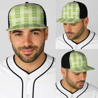 Aloha Hawaii Pakalana Pikake Lei Baseball Net Cap Palaka Inspired Hawaiian-plaid Pastel Green LT14 - Polynesian Pride