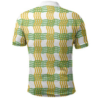 Aloha Hawaii Ilima Maile Lei Polo Shirt Palaka Inspired Hawaiian-plaid White LT14 - Polynesian Pride