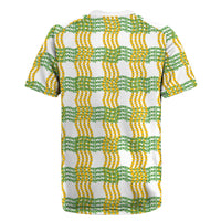Aloha Hawaii Ilima Maile Lei Rugby Jersey Palaka Inspired Hawaiian-plaid White LT14 - Polynesian Pride