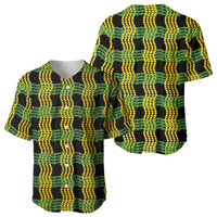 Aloha Hawaii Ilima Maile Lei Baseball Jersey Palaka Inspired Hawaiian-plaid Black LT14 - Polynesian Pride