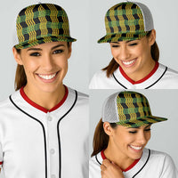 Aloha Hawaii Ilima Maile Lei Baseball Net Cap Palaka Inspired Hawaiian-plaid Black LT14 - Polynesian Pride