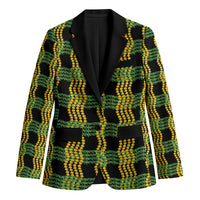 Aloha Hawaii Ilima Maile Lei Blazer Palaka Inspired Hawaiian-plaid Black LT14 Unisex Black - Polynesian Pride