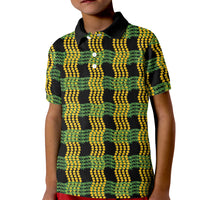 Aloha Hawaii Ilima Maile Lei Kid Polo Shirt Palaka Inspired Hawaiian-plaid Black LT14 Kid Black - Polynesian Pride