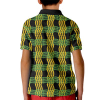 Aloha Hawaii Ilima Maile Lei Kid Polo Shirt Palaka Inspired Hawaiian-plaid Black LT14 - Polynesian Pride