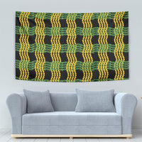 Aloha Hawaii Ilima Maile Lei Tapestry Palaka Inspired Hawaiian-plaid Black LT14 - Polynesian Pride