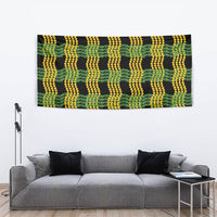 Aloha Hawaii Ilima Maile Lei Tapestry Palaka Inspired Hawaiian-plaid Black LT14 - Polynesian Pride