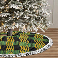 Aloha Hawaii Ilima Maile Lei Tree Skirt Palaka Inspired Hawaiian-plaid Black LT14 - Polynesian Pride