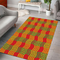 Aloha Hawaii Ilima Maile Lei Area Rug Palaka Inspired Hawaiian-plaid Red LT14 - Polynesian Pride