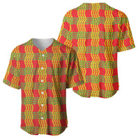 Aloha Hawaii Ilima Maile Lei Baseball Jersey Palaka Inspired Hawaiian-plaid Red LT14 - Polynesian Pride